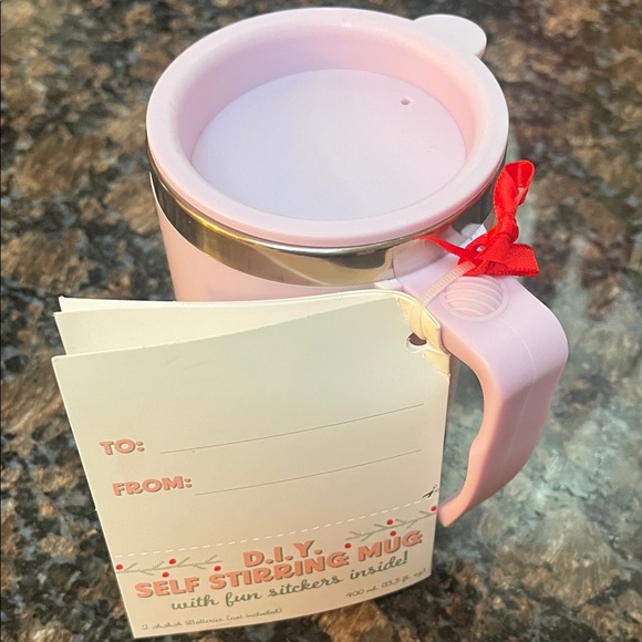 Target Other - Target Bullseye’s Playground self-stirring mug, pale pink/purple NEW!